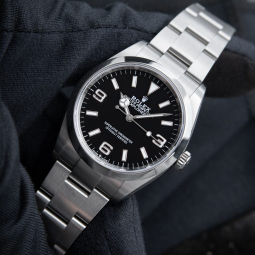 Rolex Explorer 1 Oyster Perpetual 36mm Black Dial Steel Automatic