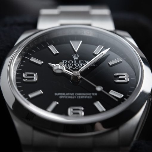 Rolex Explorer 1 Oyster Perpetual 36mm Black Dial Steel Automatic