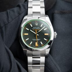 Rolex Milgauss Oyster Perpetual 40mm Green Dial Steel Bracelet Box 116400