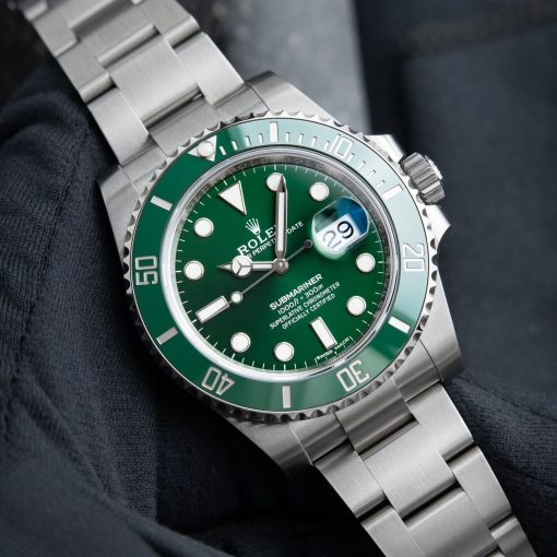 Rolex Submariner Oyster Perpetual Hulk 116610 Green Dial Ceramic Steel Bracelet 2019 Set 40