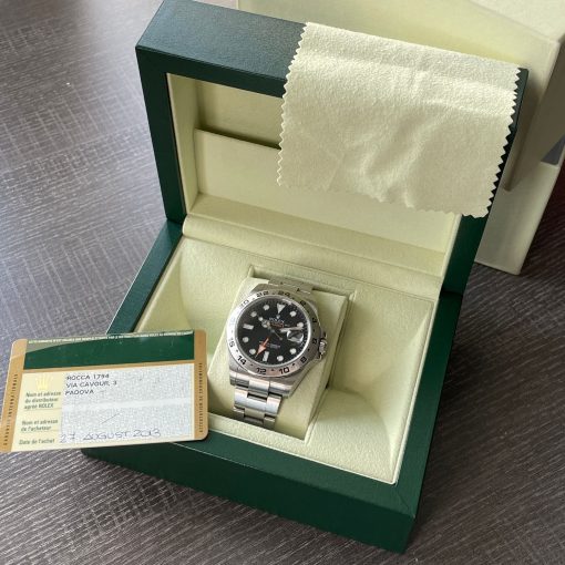 Rolex Explorer II Black Dial Oyster GMT 42mm Steel Automatic Set 216570