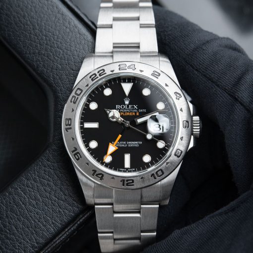 Rolex Explorer II Black Dial Oyster GMT 42mm Steel Automatic Set 216570