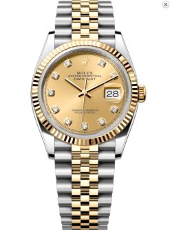 Rolex Datejust 31 Champagne Dial Automatic Ladies Steel and 18kt Yellow Gold Jubilee Watch 278273CSJ