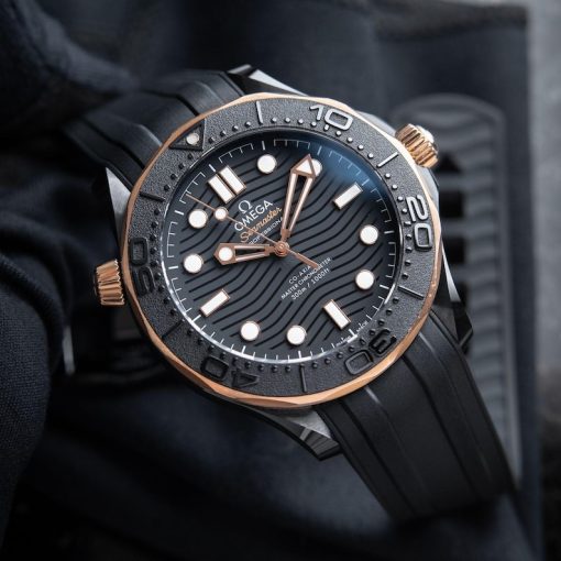 OMEGA Seamaster Professional Diver 300M SMP Rose Gold Ceramic Black 43.5mm