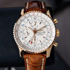 Breitling Navitimer World GMT RARE Automatic Chronograph Rose Gold Limited