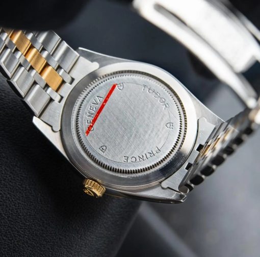 Strap Luxury – Tudor Prince Two Tone Gold Steel Linen Dial 36mm