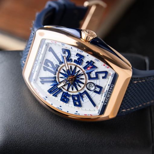 Franck Muller Vanguard Yachting Rose Gold White Dial V 45mm