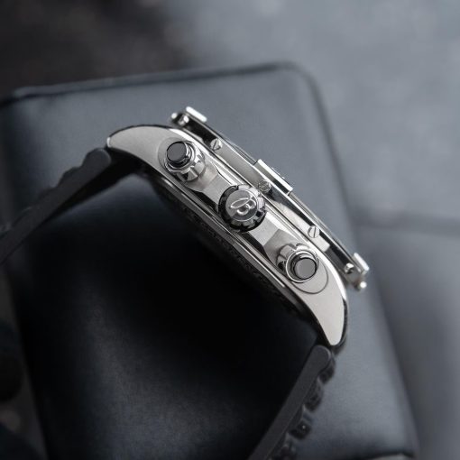 Super Chronomat B01 44 Chronograph Steel Platinum Rubber Blue