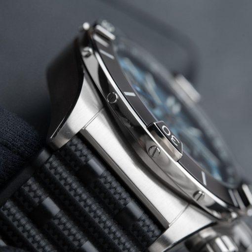 Super Chronomat B01 44 Chronograph Steel Platinum Rubber Blue