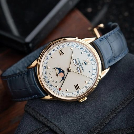 Vacheron Constantin Historiques 1948 Triple Calendar Blue Limited Edition Rose Gold Set