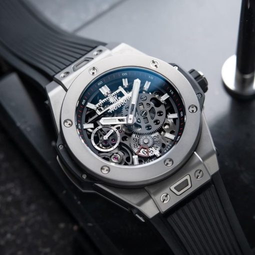 Strap watches – Hublott Big Bang Meca-10 Days Power Reserve Titanium Skeleton Openworked 45