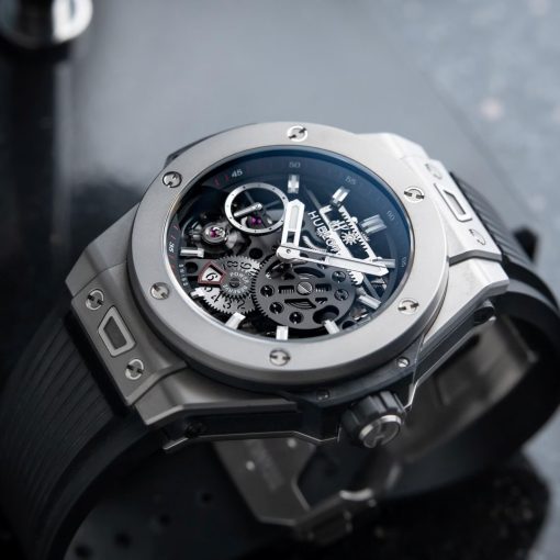Strap watches – Hublott Big Bang Meca-10 Days Power Reserve Titanium Skeleton Openworked 45