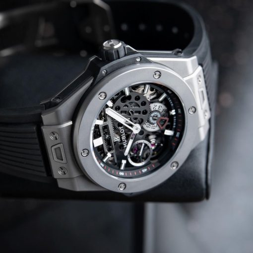Strap watches – Hublott Big Bang Meca-10 Days Power Reserve Titanium Skeleton Openworked 45