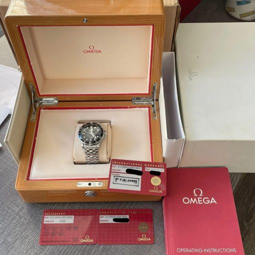 Omega Seamaster Diver 300M Co-Axial Black Dial Ceramic Steel Bracelet 41mm