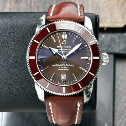 Breitling Superocean Heritage II 46 Brown Dial Ceramic Steel Leather