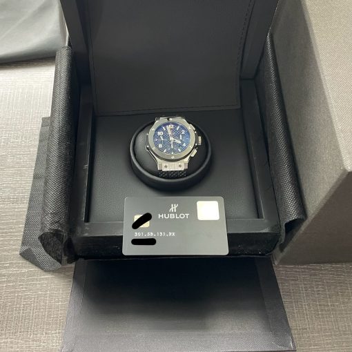 Hublot Big Bang 44 mm Original Steel Automatic Chronograph Ceramic Black Dial