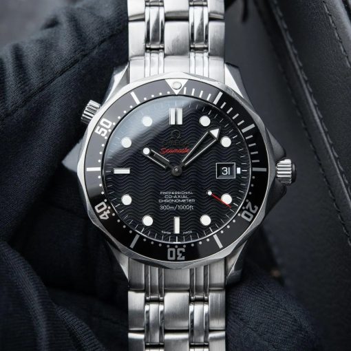 Omega Seamaster Diver 300M Co-Axial Black Dial Ceramic Steel Bracelet 41mm
