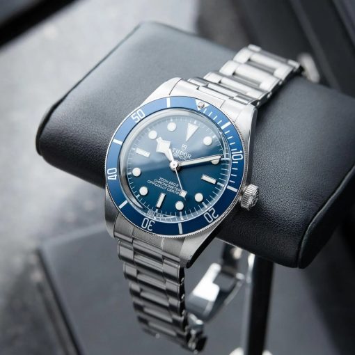 Tudor Black Bay 58 Blue Dial Aluminum Bezel Steel Bracelet & Leather Strapgifts for husband, gifts for dad, halloween gifts