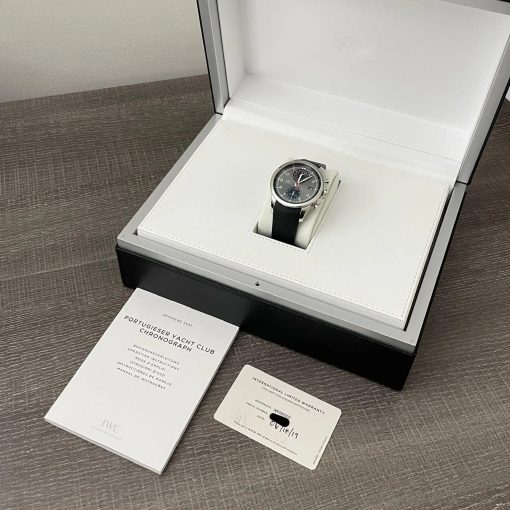 IWC Portugieser Yacht Club Chronograph Grey Steel Automatic Portuguese Set