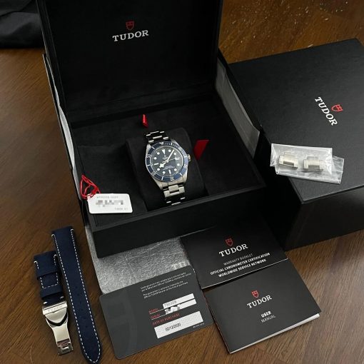 Tudor Black Bay 58 Blue Dial Aluminum Bezel Steel Bracelet & Leather Strapgifts for husband, gifts for dad, halloween gifts