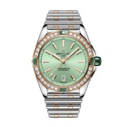 Breitling Super Chronomat 38mm Automatic Lab Diamond Bezel Bracelet Watch