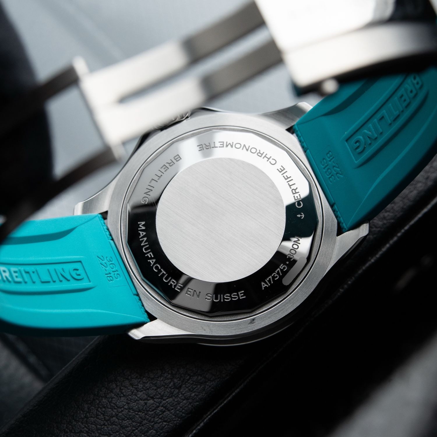 Breitling Superocean Automatic 42 300M Rainbow Black Dial Steel Turquoise Breitling Superocean Automatic 42 300M Rainbow Black Dial Steel Turquoise